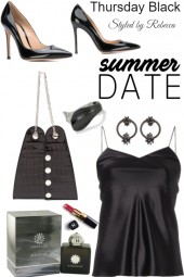 summer dates in black tanks