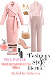 PINK PASTEL WORK OFFICE LOOK