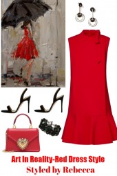 Art In Reality-Red Dress Style