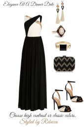 Dinner Dress-High contrast or Classic colors