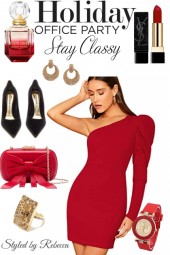 Holiday Red Party Dress-For A Classy Touch