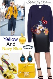 Yellow And Navy Blue