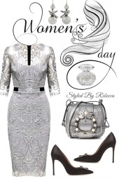 Women's Day In Lacy Grey