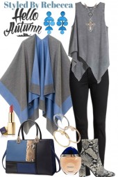 autumn cool poncho