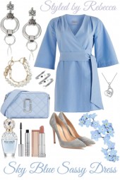 Sky Blue Sassy Dress