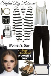 black and white -women's day style