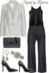 Stripe Up Working Girl