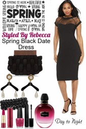 Spring Black Date Dress