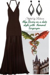 Alys rivers on a date style with  Aemond Targaryen