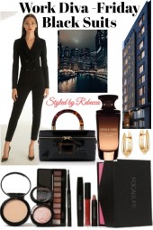 Work Diva Friday -Black Suits