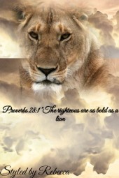 &quot;The righteous are as bold as a lion-art