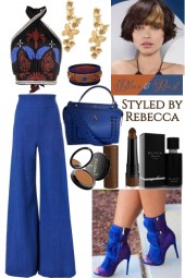 Blue and Rust Fashion Looks