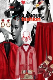 Glamour fashion in red 