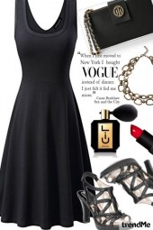 TRENDY BLACK DRESS