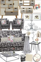 Touch of Floral:Home Edition(Grey &amp; Cream)