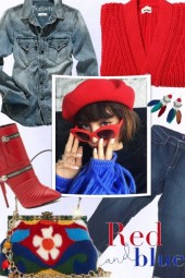 Casual Autumn - Red and Blue