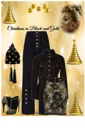 Christmas in Black and Gold