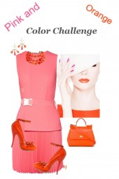 Color Challenge--Pink and Orange