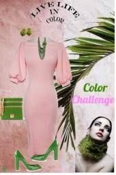 Color Challenge--Pink and Green
