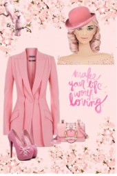 Pink Blazer Dress