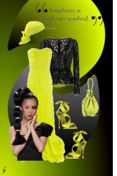 Glamourous Lime and Black