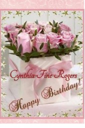Happy Birthday Cynthia Fine Rogers