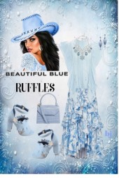 Beautiful Blue Ruffles