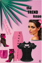 The Trend Issue--Pink and Black Camo Boots