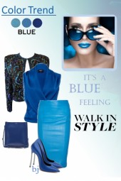 Color Trend--Blue, Walk in Style