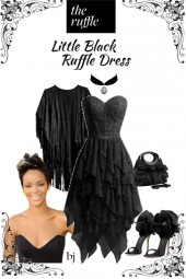 Little Black Ruffle Dress