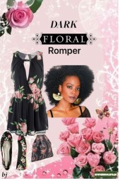 Dark Floral Romper...