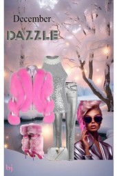 December Dazzle--Pink and Silver