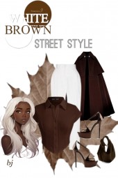 White and Brown Street Style