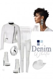 Denim in White