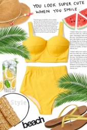 Always in trend with yellow color! Summer !