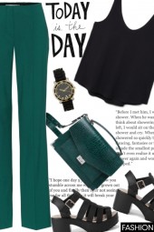 Green-black combination, always the right choice!