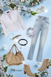 Taupe and Jeans