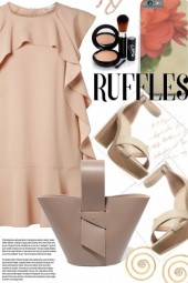 Get The Look. Nude Ruffles