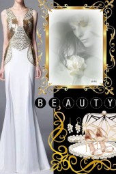 Zuhar Murad Gold &amp; White Gown!