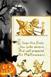 Vintage Halloween Greeting with a spooky twist