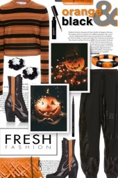 Fresh Fashion in Orange &amp; Black