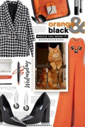 Style Me in Black and Orange on Wednesday