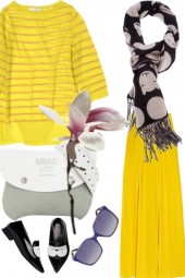 yellow and lilac