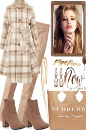 Plaids in beige