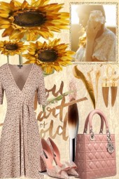 SUNFLOWERS AND DIOR