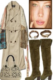 TRENCH PLUS BOOTS IN SPRING