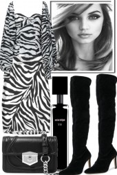 -zebra and black