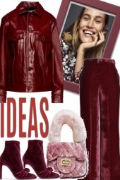 IDEAS IN DARK RED