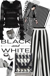 B&amp;W STRIPS WITH BLACK