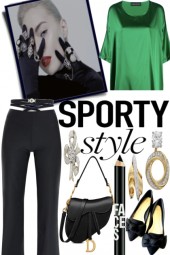 sporty style with glamour